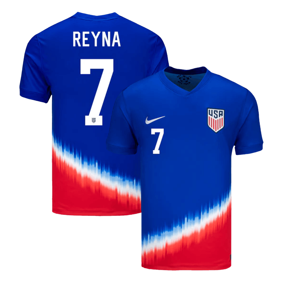 REYNA #7 USA Away Jersey Copa America 2024 (back view)