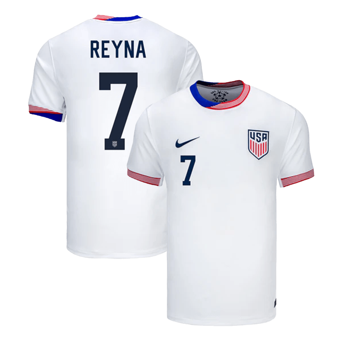 REYNA #7 USA Home Jersey Copa America 2024 (back view)