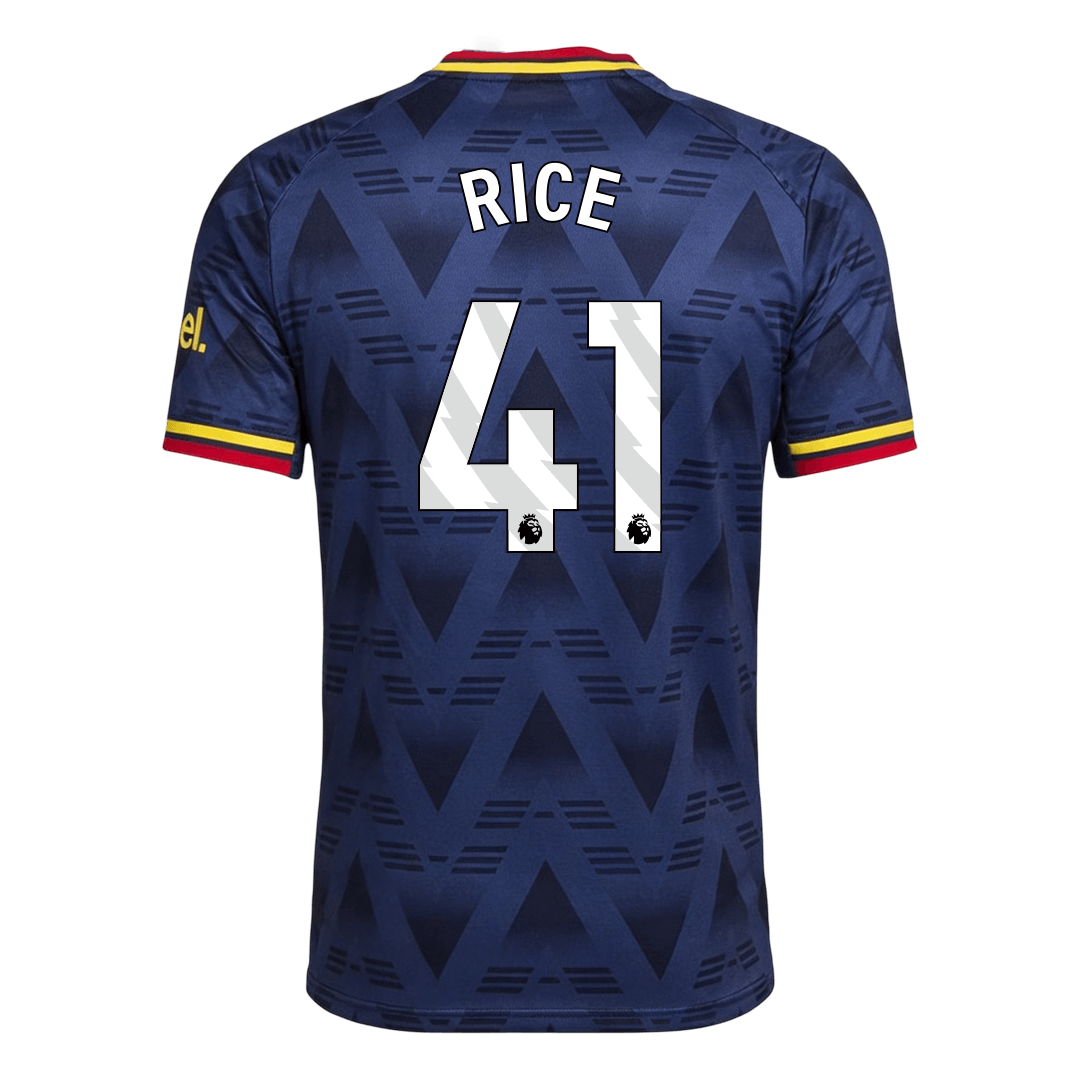 RICE #41 Arsenal Away Match Jersey Player Version 2026/27 (back view)