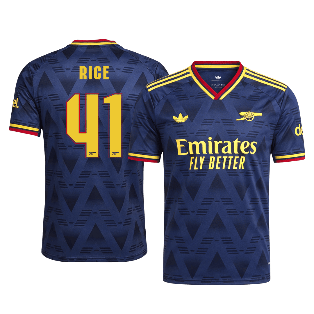 RICE #41 Arsenal Away Match Jersey Player Version 2026/27 - UCL Font