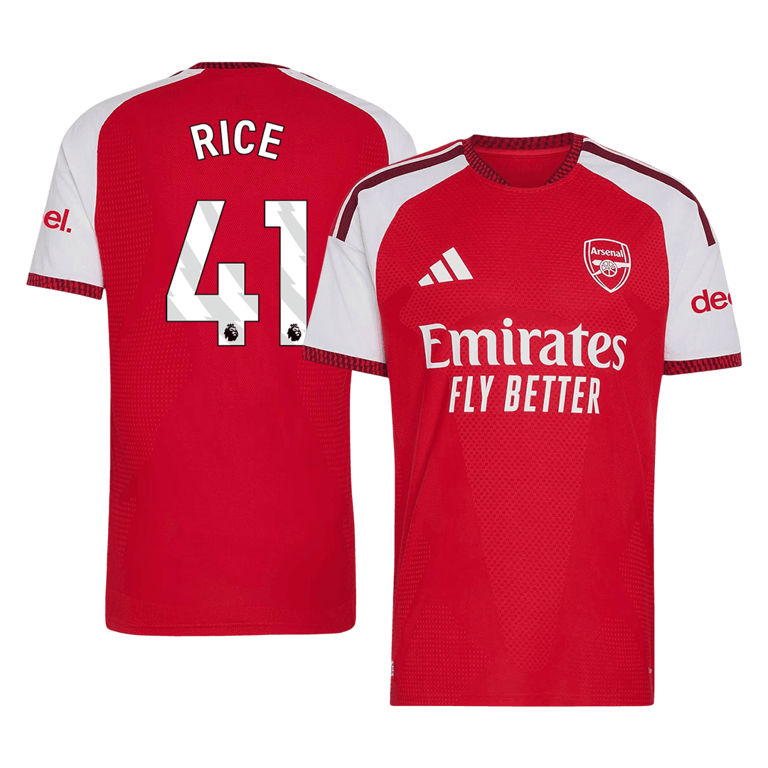 RICE #41 Arsenal Home Match Jersey Player Version 2026/27
