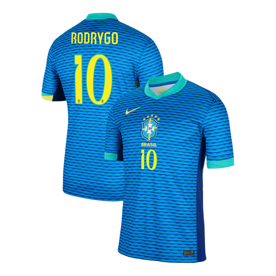RODRYGO #10 Brazil Away Jersey Copa America 2024 (back view)