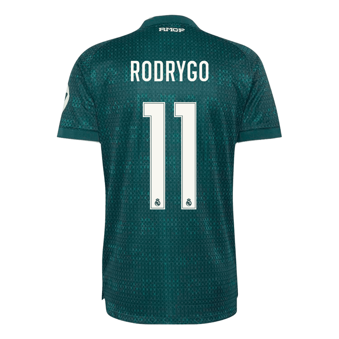 RODRYGO #11 Real Madrid Away Match Jersey Player Version 2026/27 (back view)