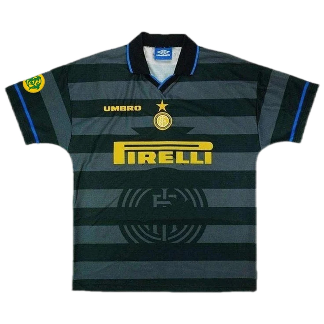 Ronaldo #10 Retro Inter Milan UEFA Cup Away Jersey 1997/98 (back view)