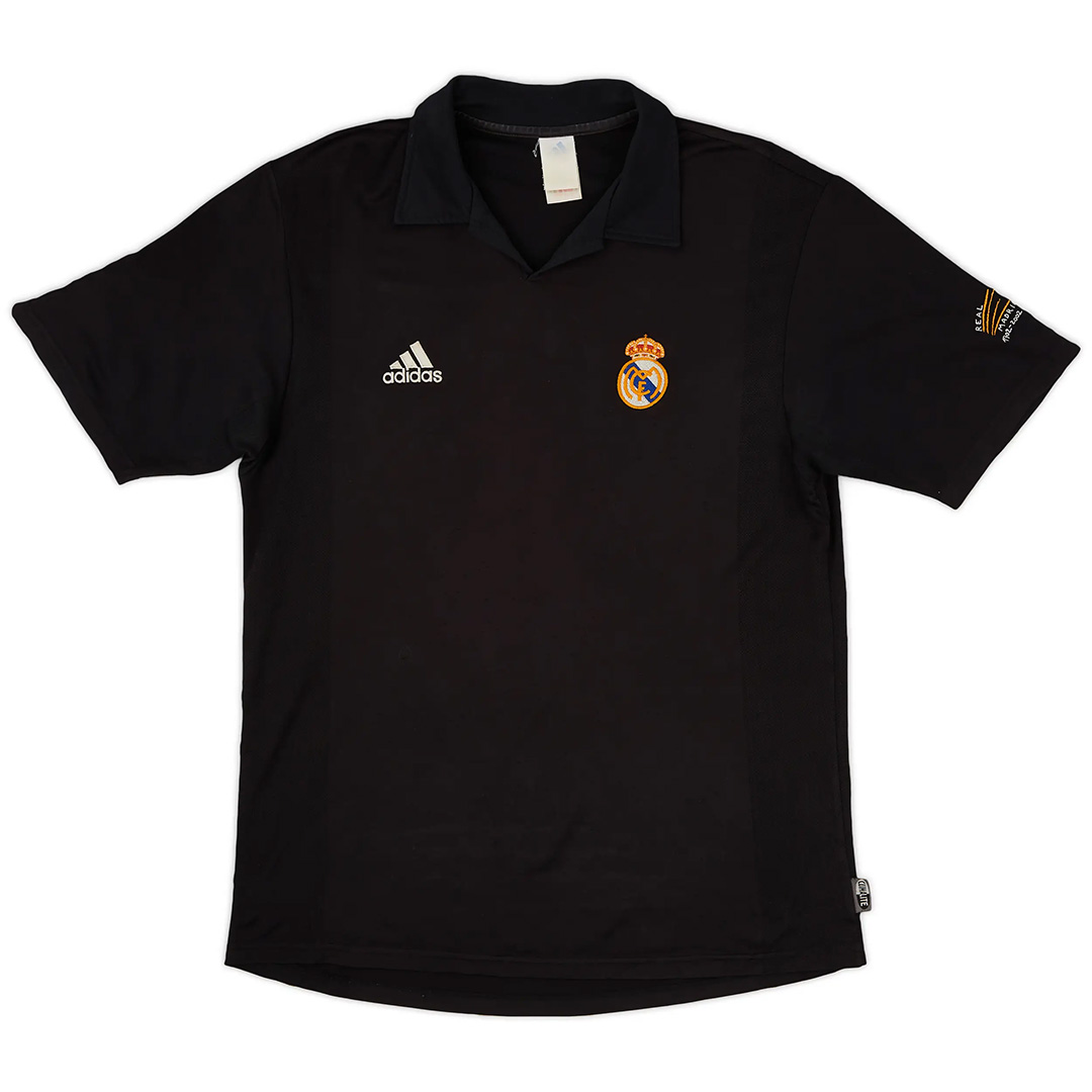 Ronaldo #11 Retro Real Madrid Centenary Away Jersey 2002/03 (back view)
