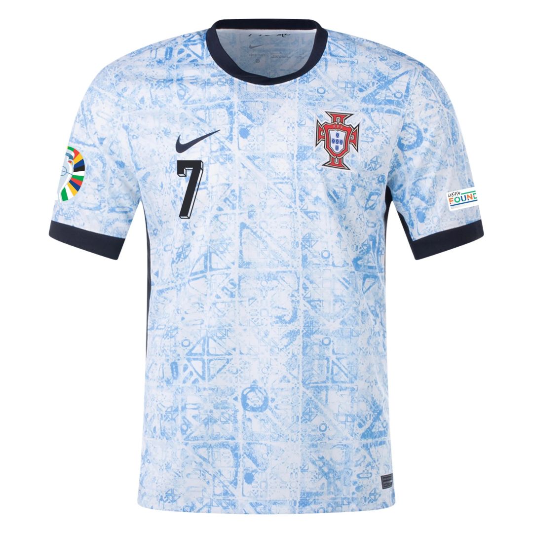 Ronaldo #7 Portugal Away Jersey Euro 2024 (back view)