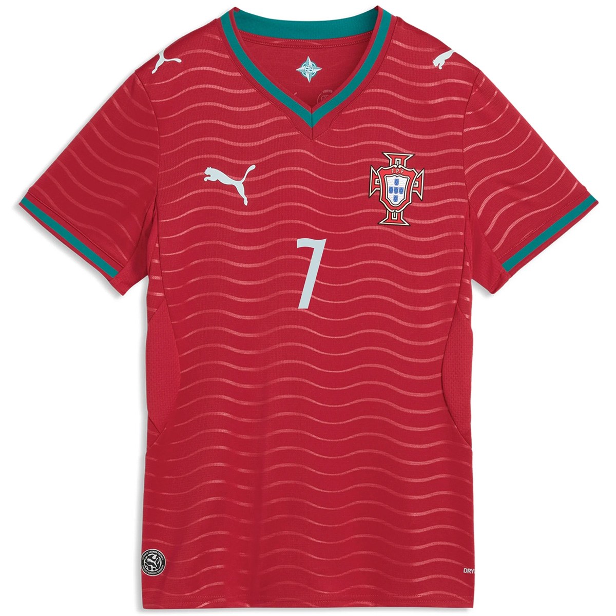 Ronaldo #7 Women's Portugal Home Jersey World Cup 2026 (back view)