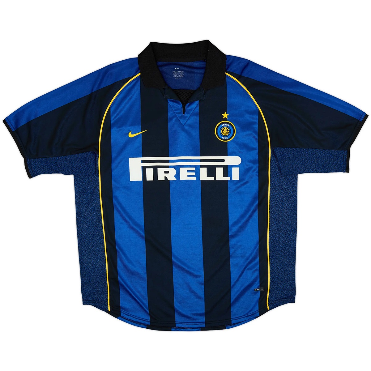 Ronaldo #9 Retro Inter Milan Home Jersey 2001/02 (back view)