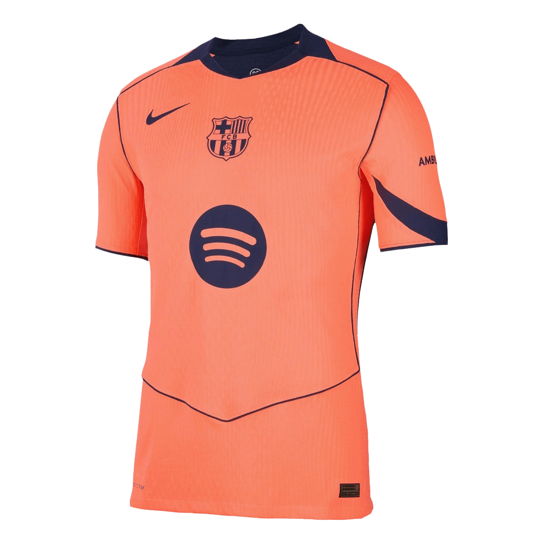 ROONY #19 Barcelona Third Match Jersey Player Version 2025/26 - UCL (back view)