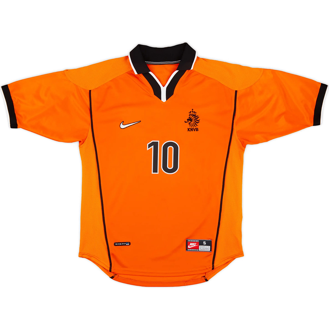 SEEDORF #10 Retro Netherlands Home Jersey World Cup 1998 (back view)