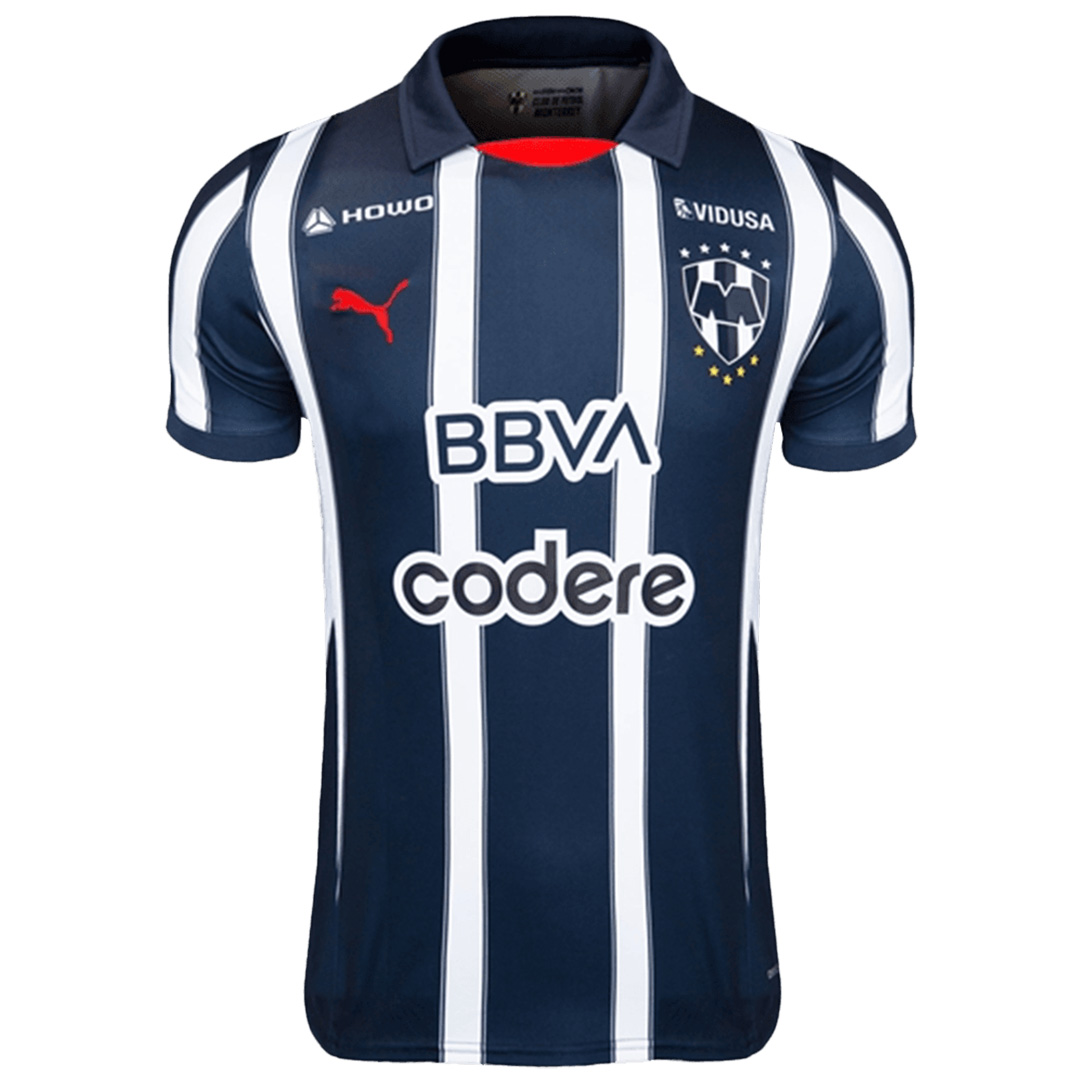 SERGIO RAMOS #93 Monterrey Home Jersey Player Version 2024/25 (back view)