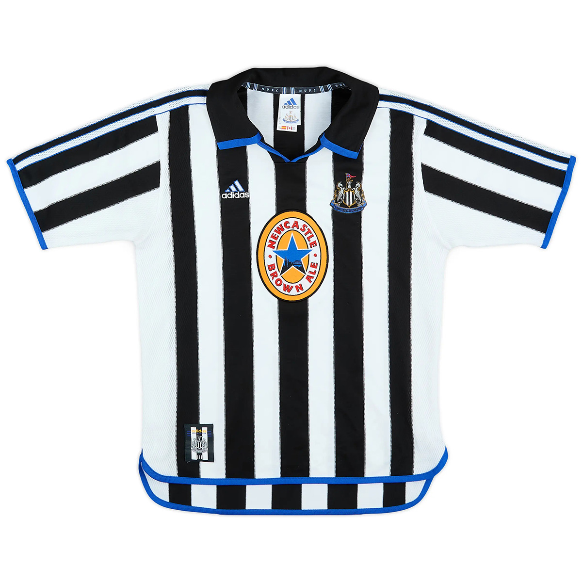 SHEARER #9 Retro Newcastle United Home Jersey 1999/00 (back view)