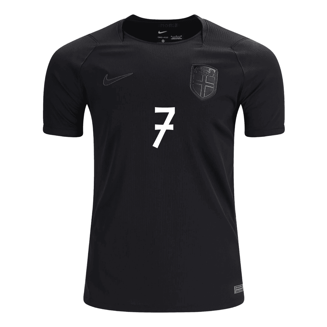 SØRLOTH #7 Norway Away Jersey World Cup 2026 (back view)