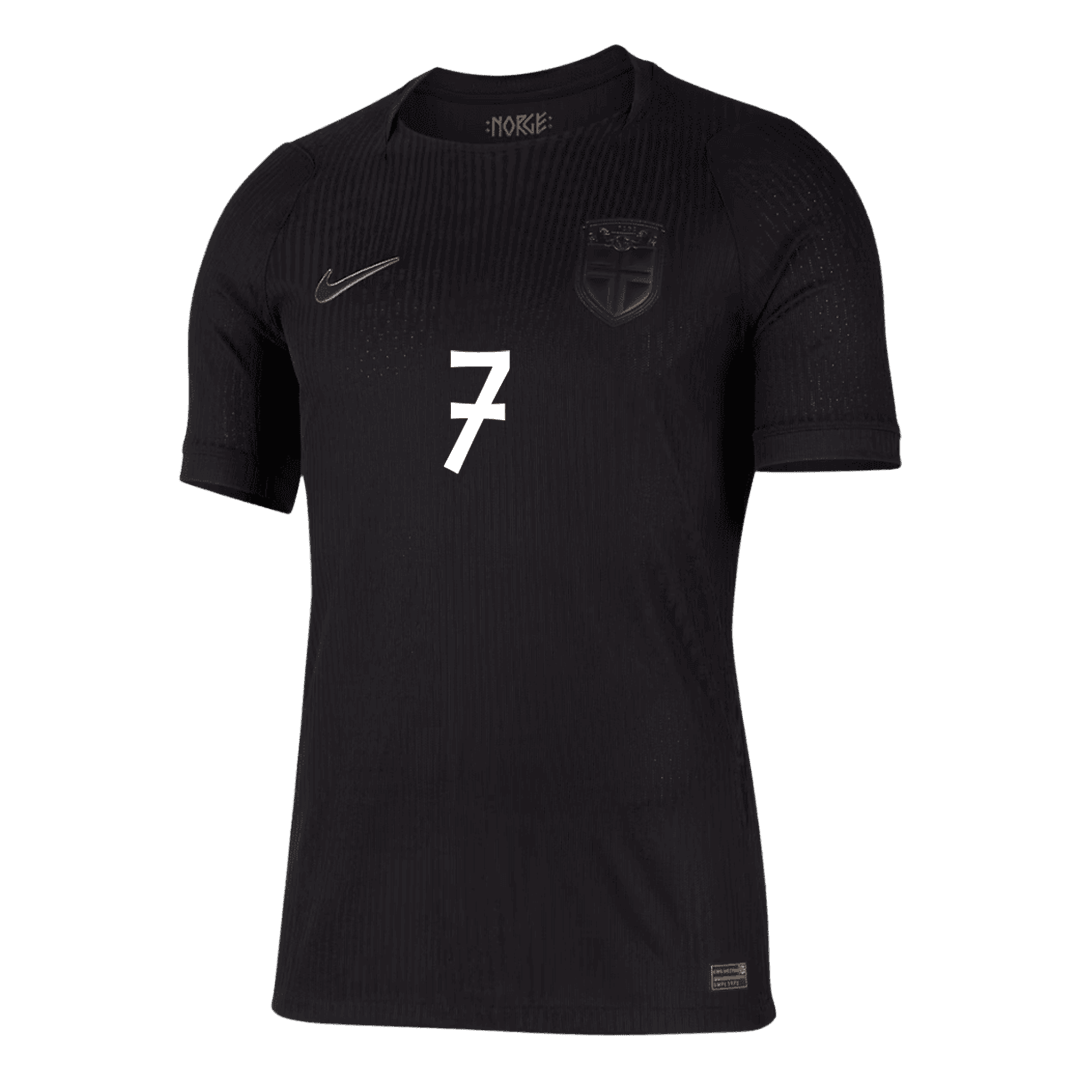 SØRLOTH #7 Norway Away Match Jersey Player Version World Cup 2026 (back view)