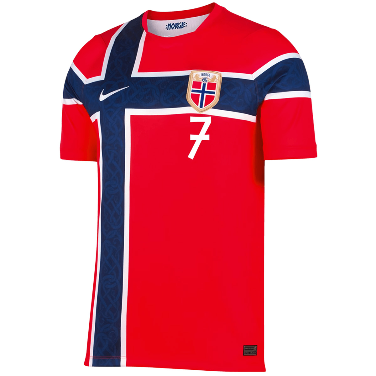 SØRLOTH #7 Norway Home Jersey World Cup 2026 (back view)