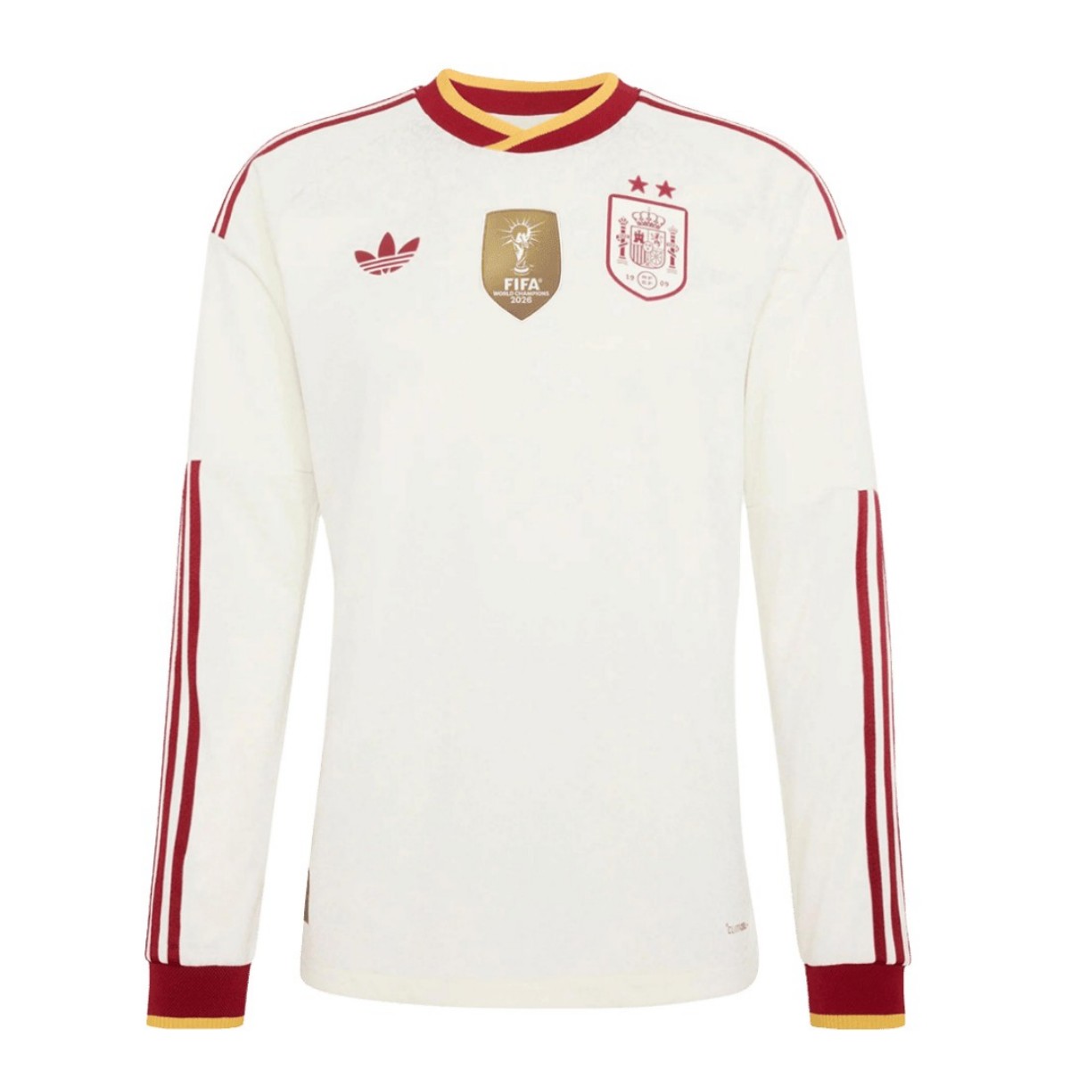 Spain 2026 World Cup Winners 2 Star Away Long Sleeve Jersey