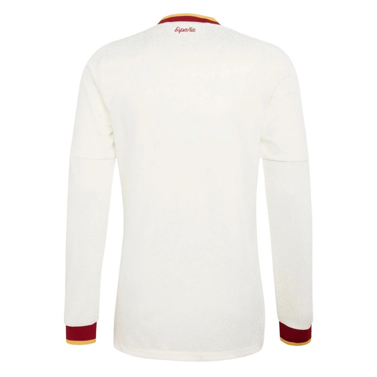 Spain 2026 World Cup Winners 2 Star Away Long Sleeve Jersey (back view)