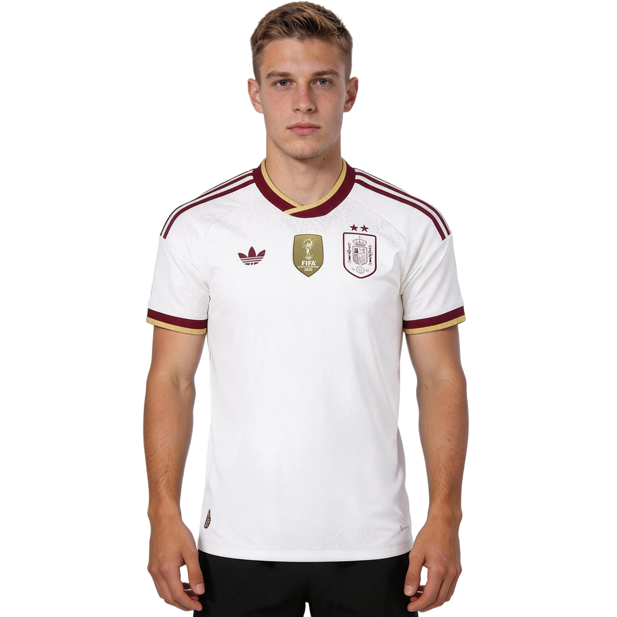 Spain 2026 World Cup Winners 2 Star Away Match Jersey - Player Version