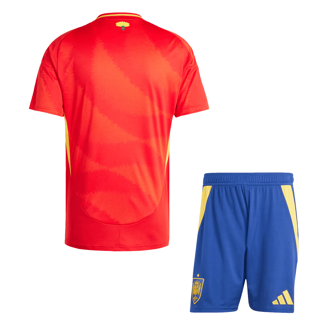 Spain Home Jersey Kit Euro 2024 (back view)