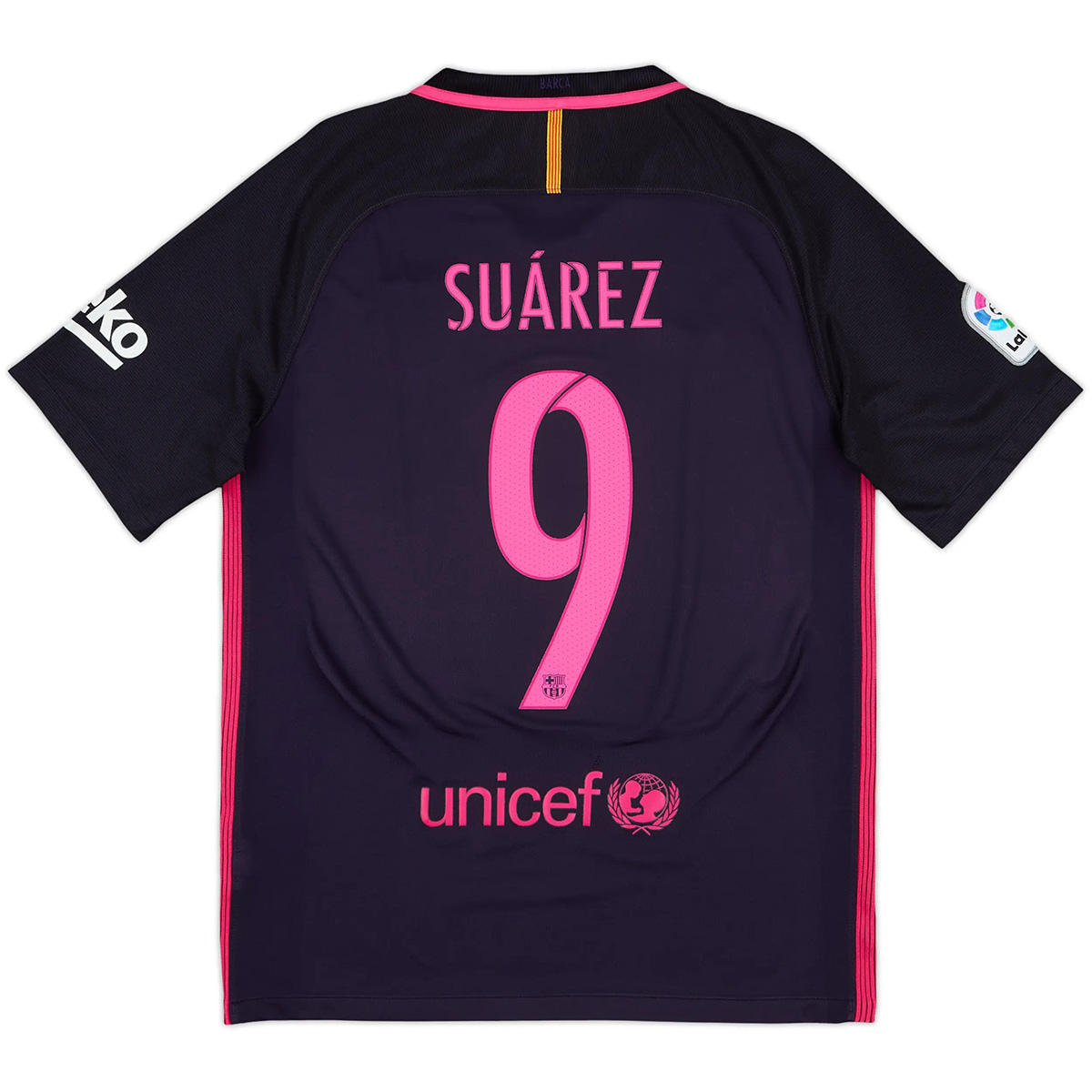 Suárez #9 Retro Barcelona Away Jersey 2016/17