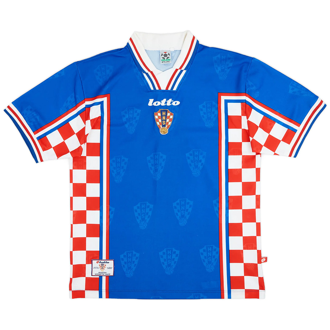 Šuker #9 Retro Croatia Away Jersey World Cup 1998 (back view)