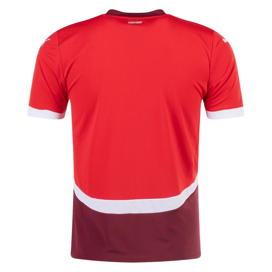 Switzerland Home Jersey Euro 2024 (back view)