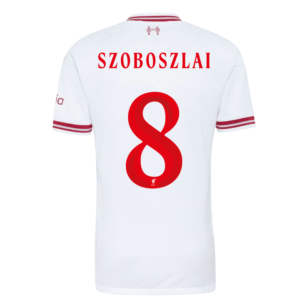SZOBOSZLAI #8 Liverpool Away Match Jersey Player Version 2026/27 - UCL Font