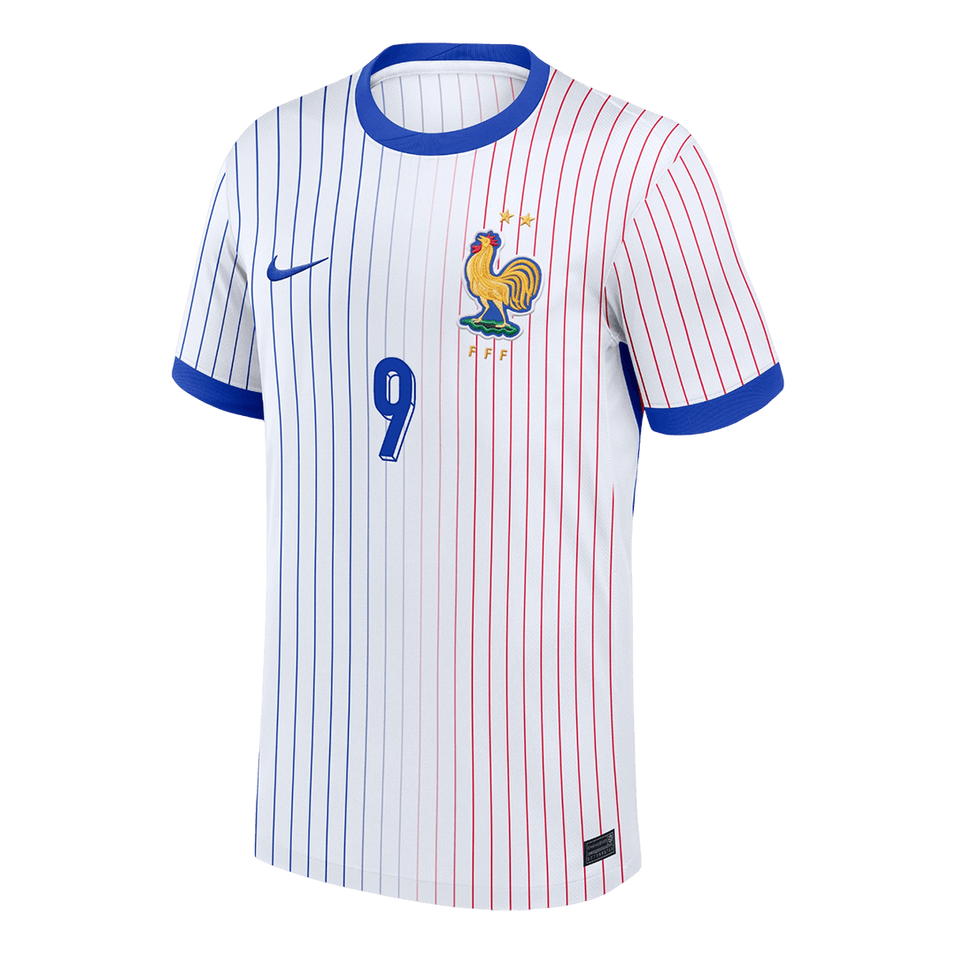 THURAM #9 France Away Jersey 2024 (back view)