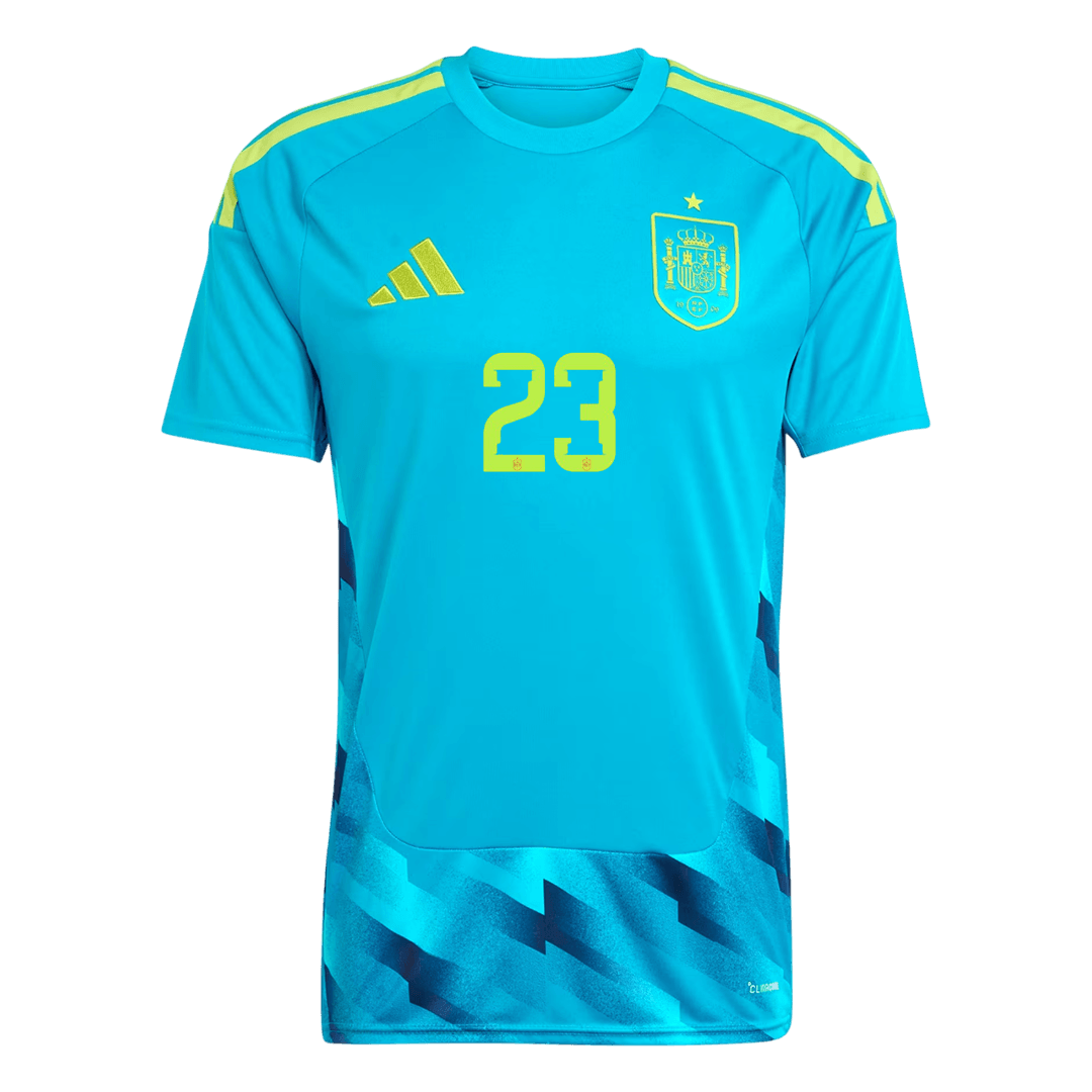 UNAI SIMÓN #23 Spain Goalkeeper Jersey World Cup 2026 (back view)