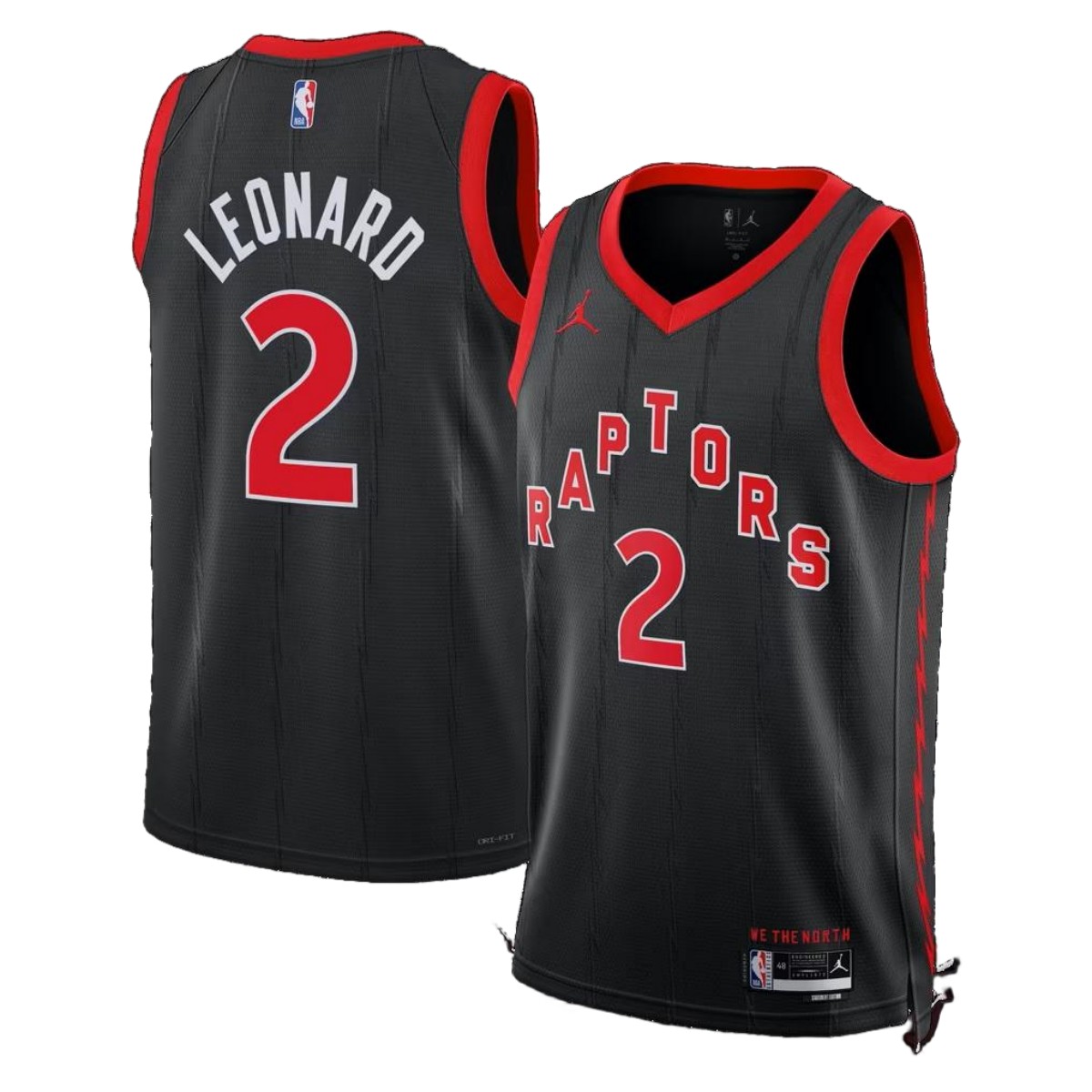 Unisex Toronto Raptors Kawhi Leonard #2 Black Swingman Jersey - Statement Edition