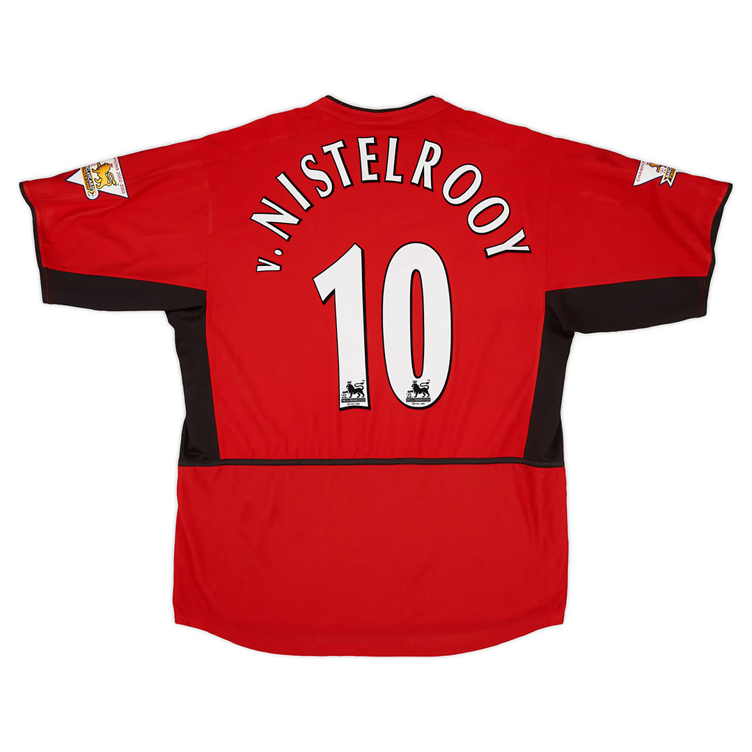 v.Nistelrooy #10 Retro Manchester United Home Jersey 2002/04