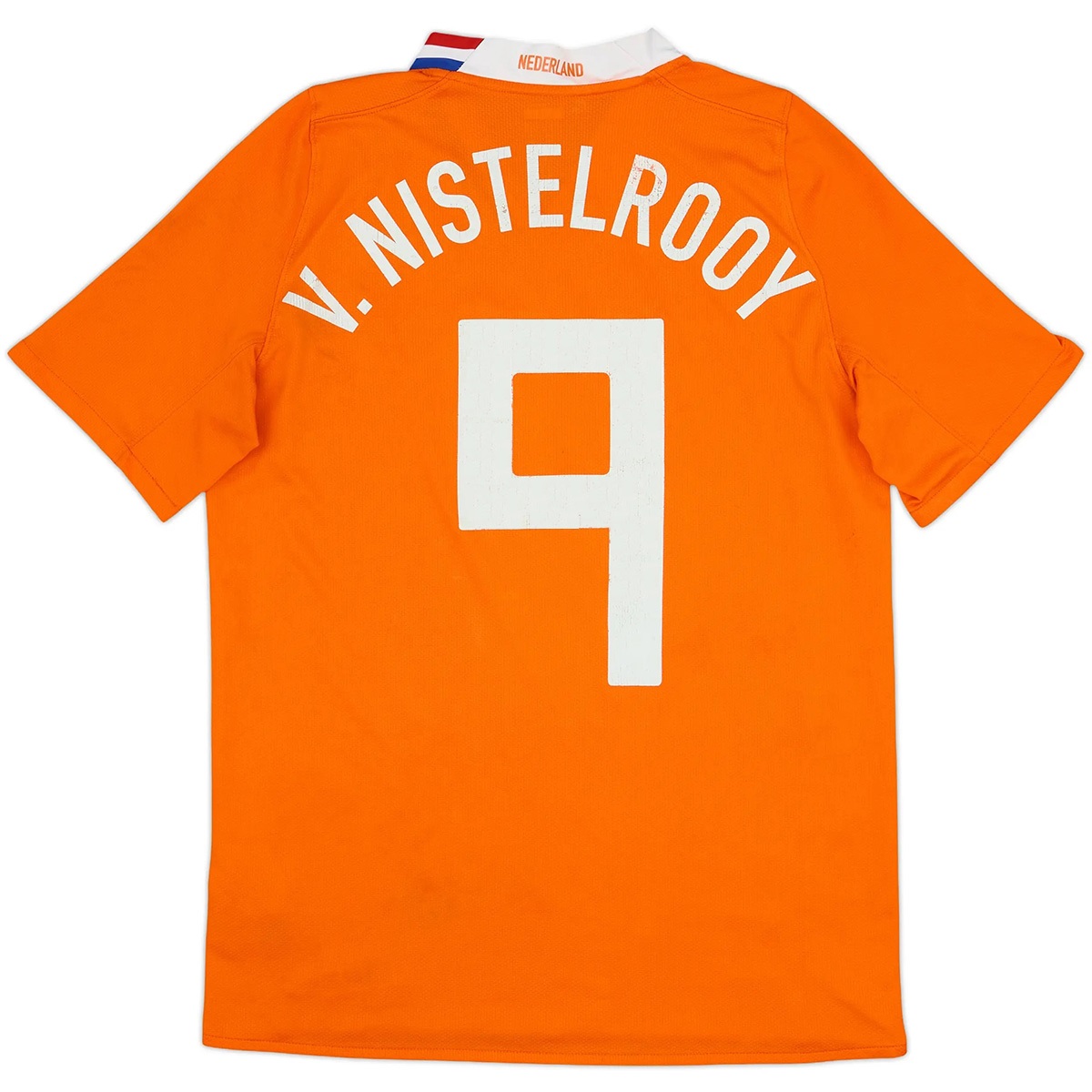 V. NISTELROOY #9 Retro Netherlands Home Jersey Euro 2008