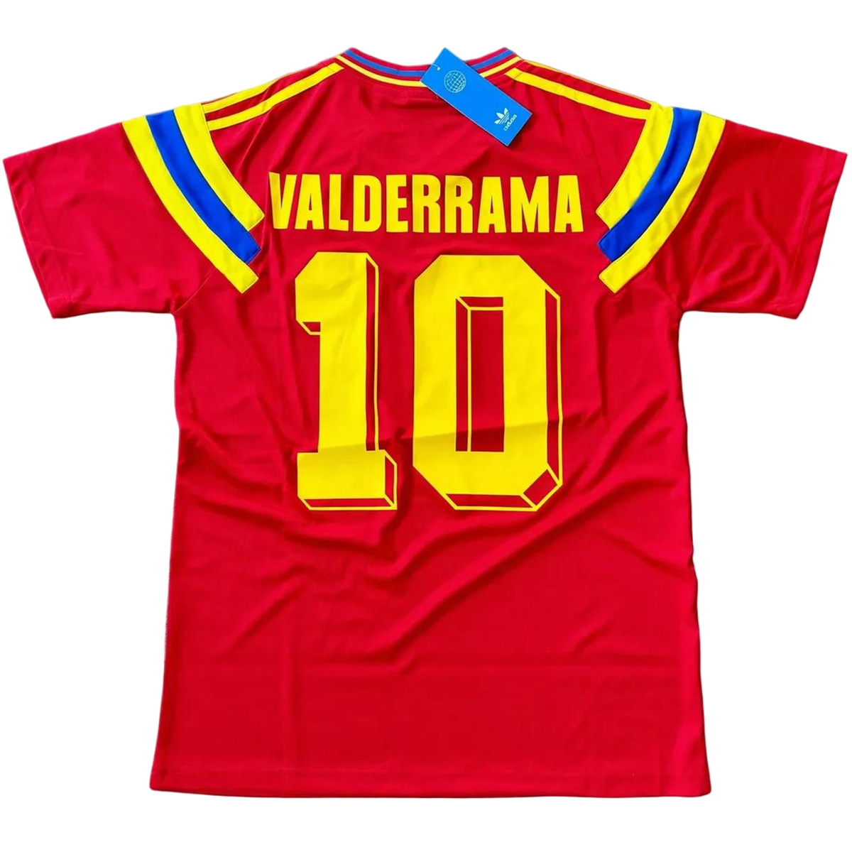 VALDERRAMA #10 Retro Colombia Away Jersey 1990