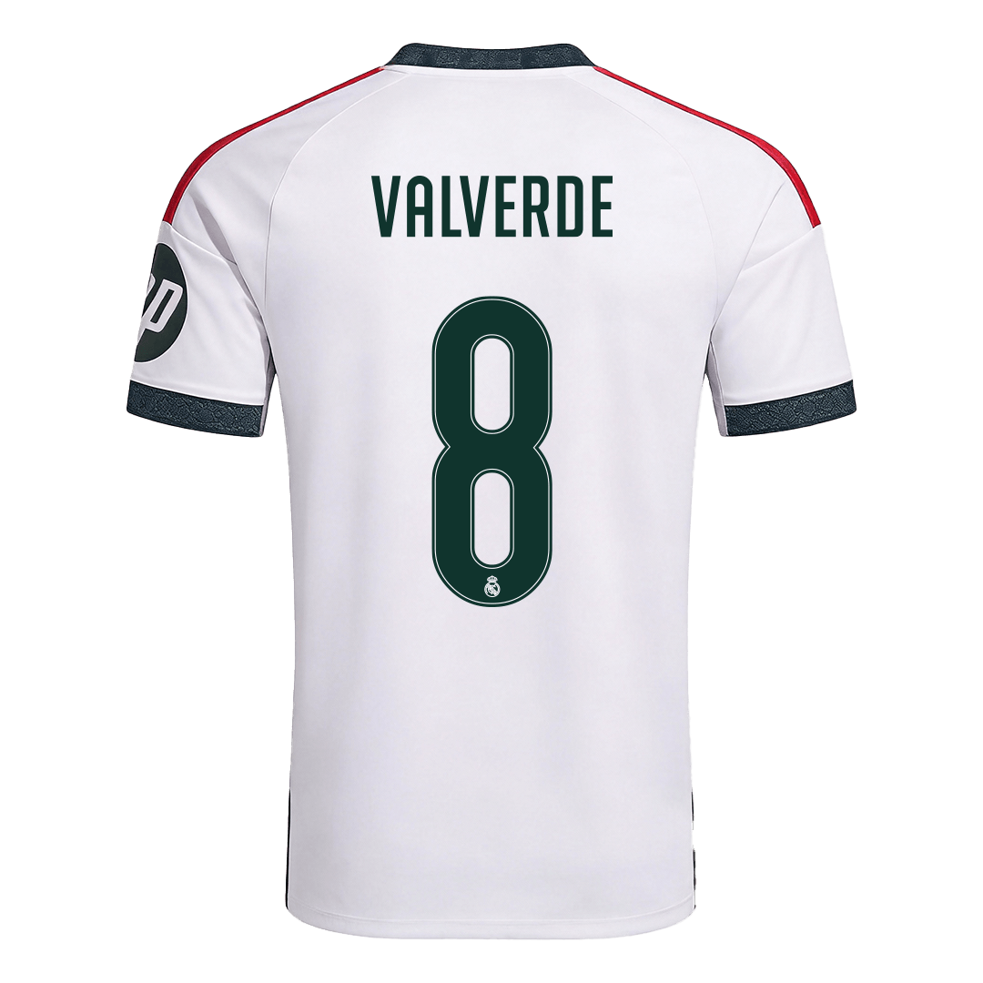 VALVERDE #8 Real Madrid Home Jersey 2026/27 (back view)