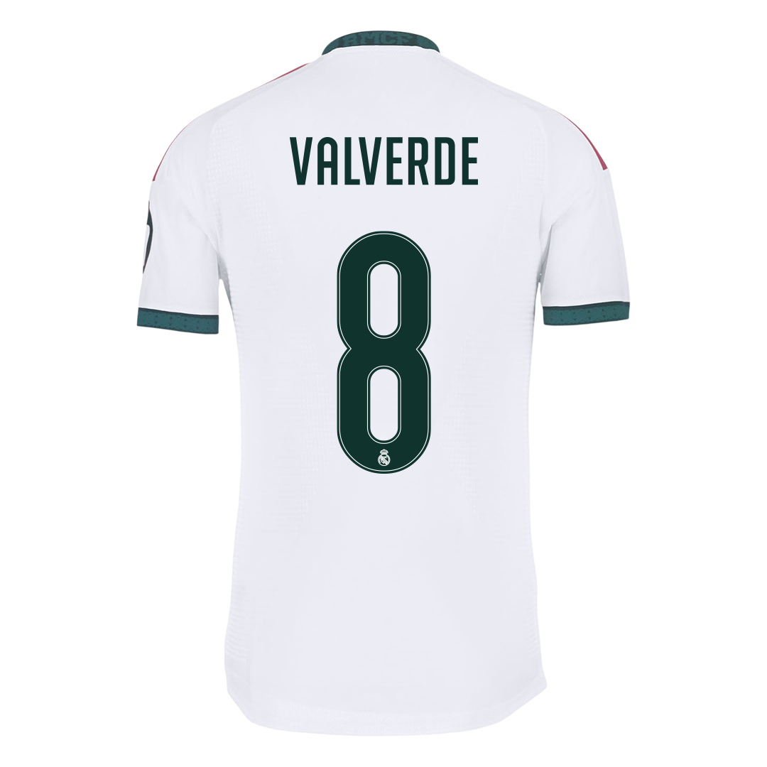 VALVERDE #8 Real Madrid Home Match Jersey Player Version 2026/27 (back view)