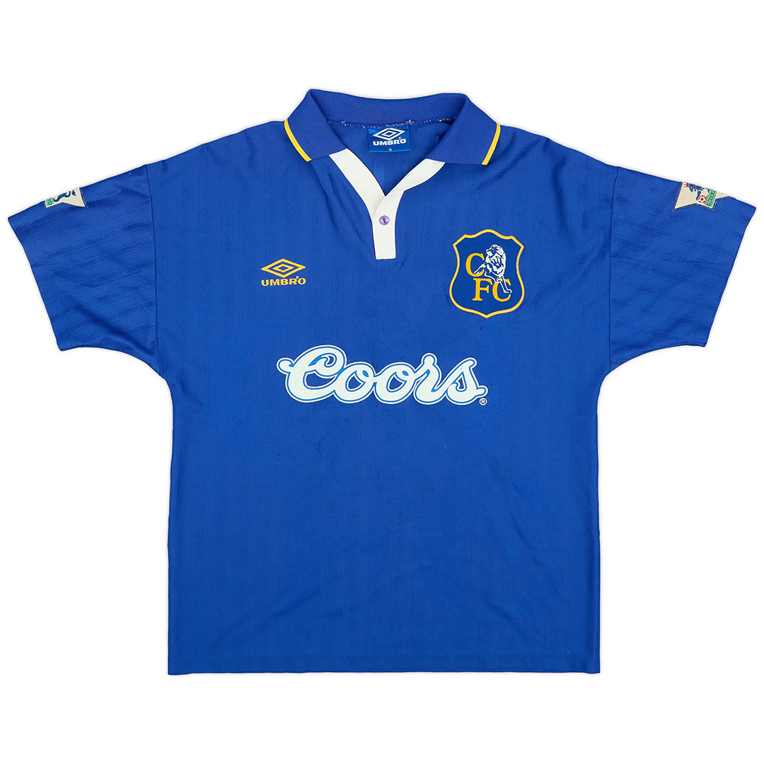 Vialli #9 Retro Chelsea Home Jersey 1995/97 (back view)