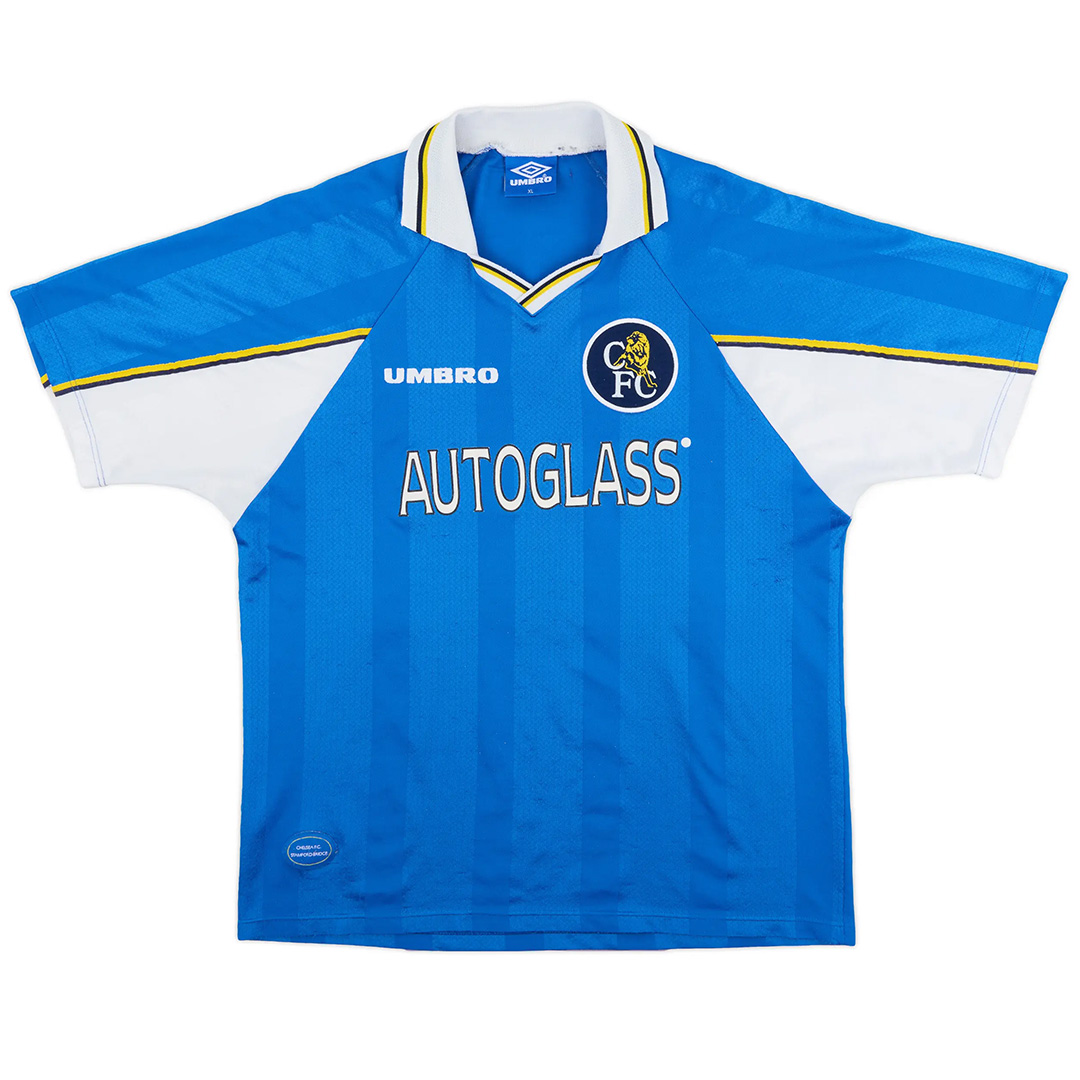Vialli #9 Retro Chelsea Home Jersey 1997/99 (back view)
