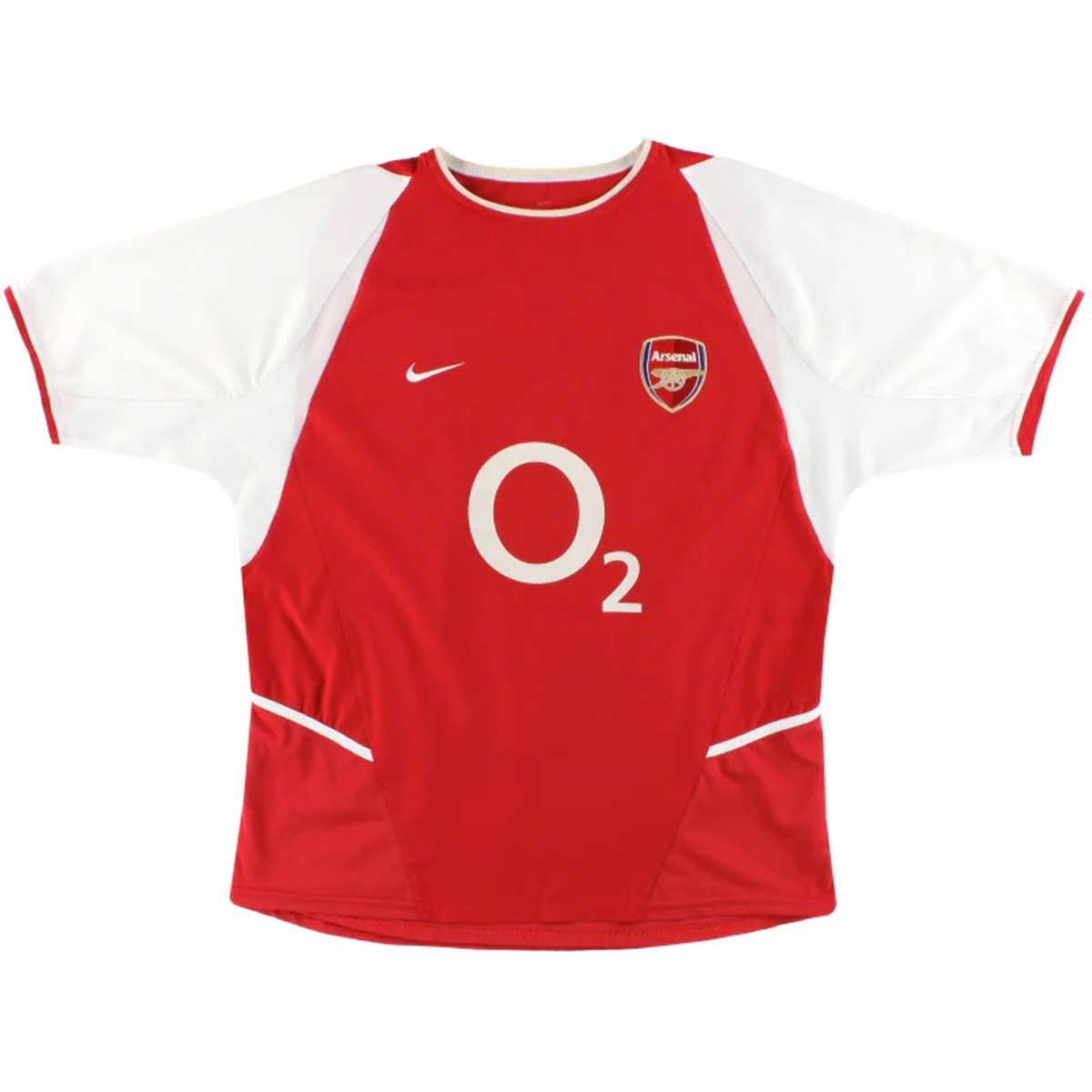 Vieira #4 Retro Arsenal Home Jersey 2002/04 (back view)