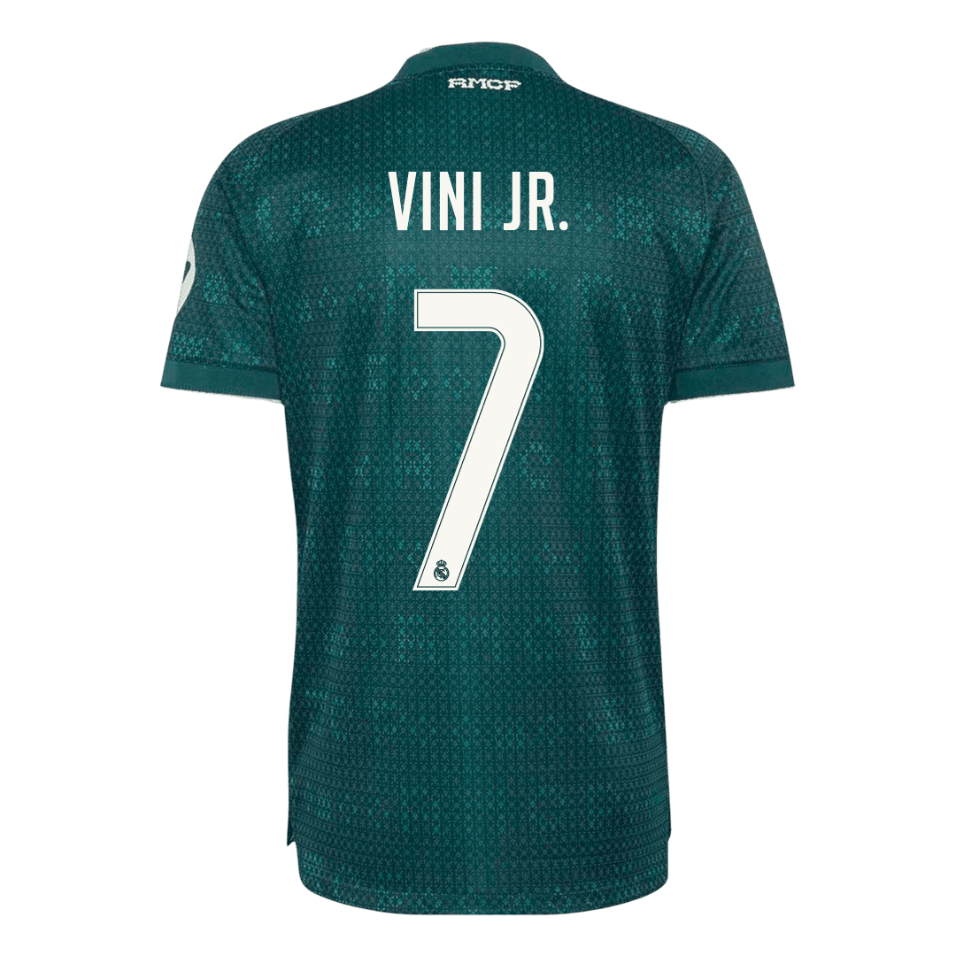 VINI JR. #7 Real Madrid Away Match Jersey Player Version 2026/27 (back view)