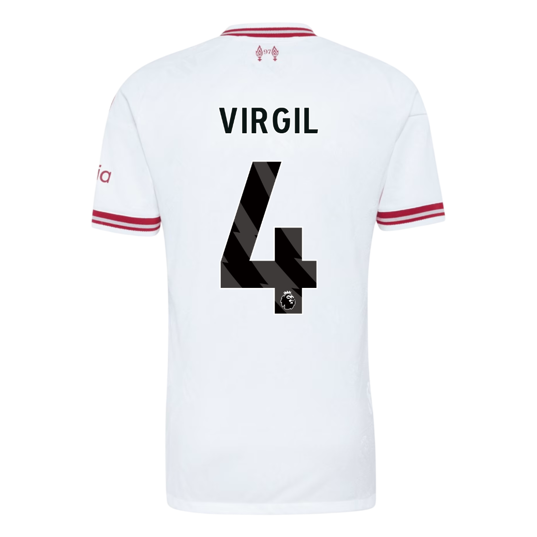 VIRGIL #4 Liverpool Away Match Jersey Player Version 2026/27