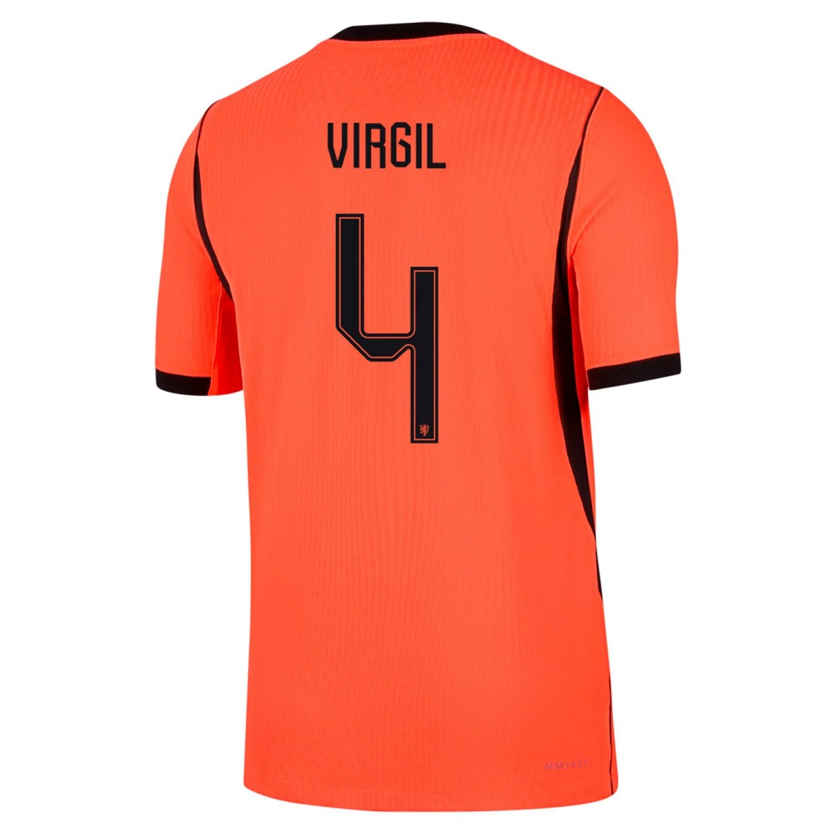 VIRGIL #4 Netherlands Home Match Jersey Player Version World Cup 2026