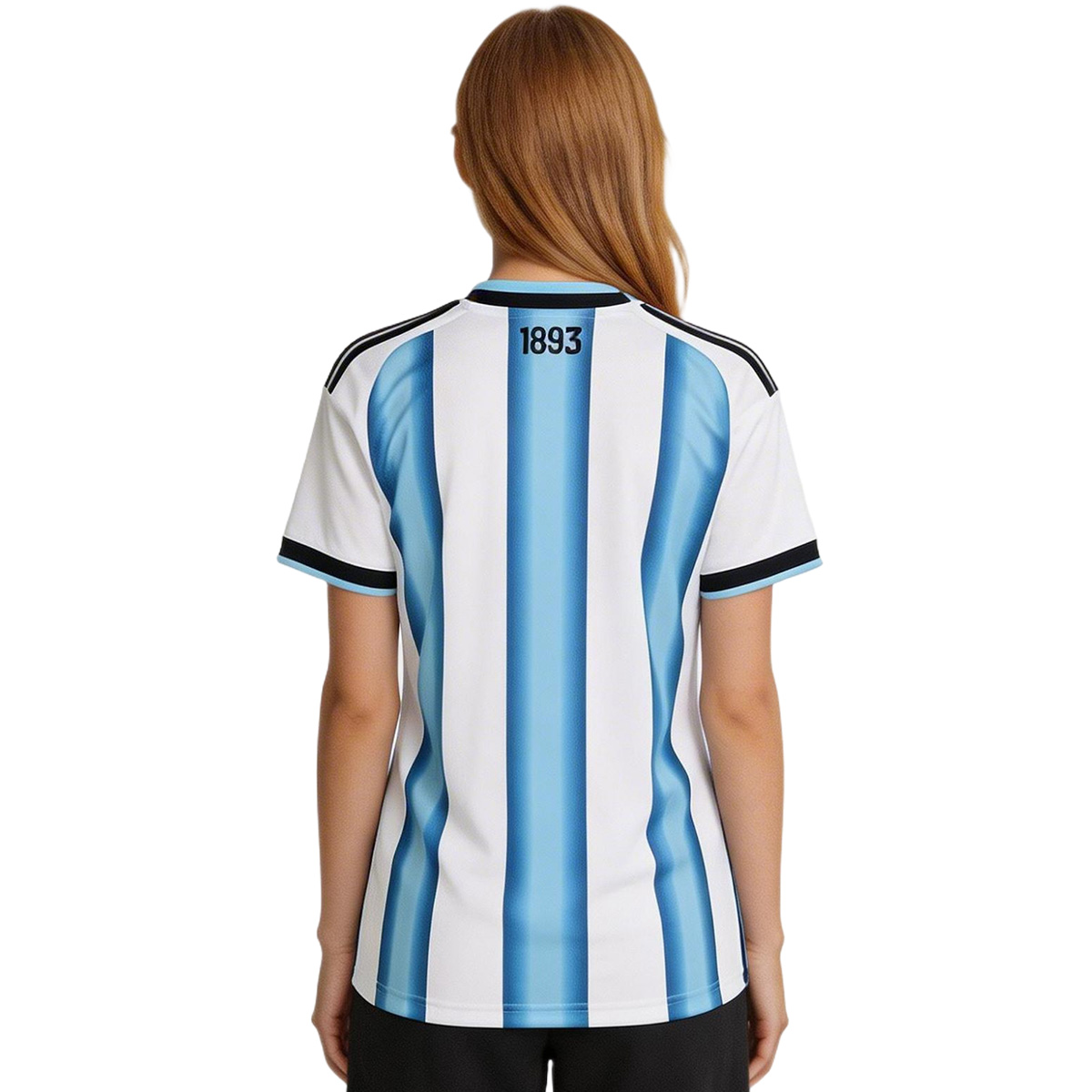 Women's Argentina Home Jersey World Cup 2026 (back view)