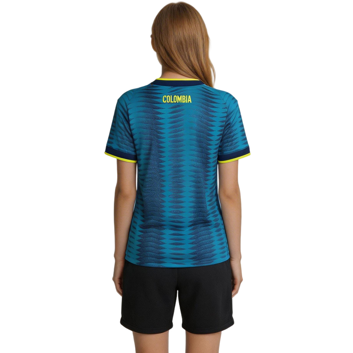 Women's Colombia Away Jersey World Cup 2026 (back view)
