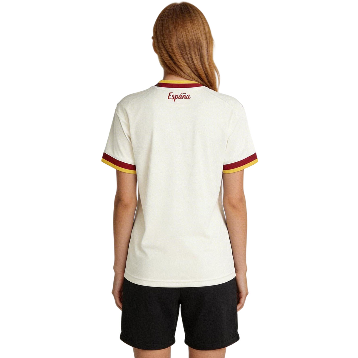 Women's Spain Away 2 Star Jersey World Cup 2026 (back view)