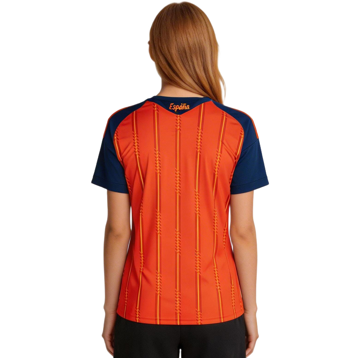 Women's Spain Home Jersey World Cup 2026 (back view)