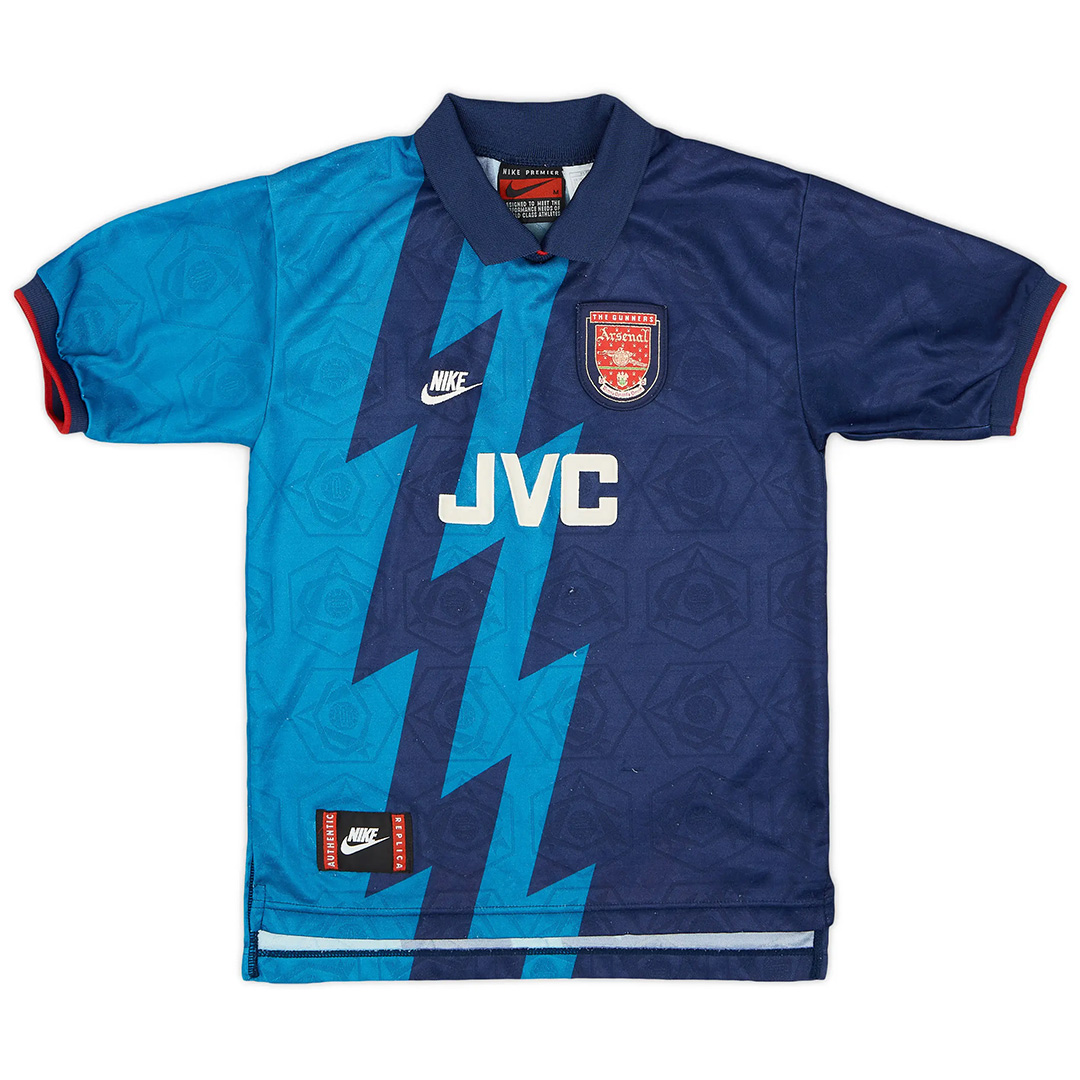 Wright #8 Retro Arsenal Away Jersey 1995/96 (back view)