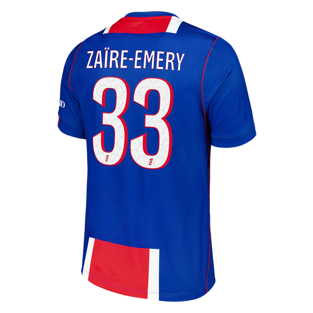 ZAÏRE-EMERY #33 PSG Home Jersey 2026/27 (back view)