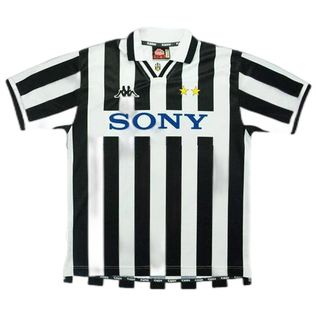 Zidane #21 Retro Juventus Home Jersey 1996/97 (back view)