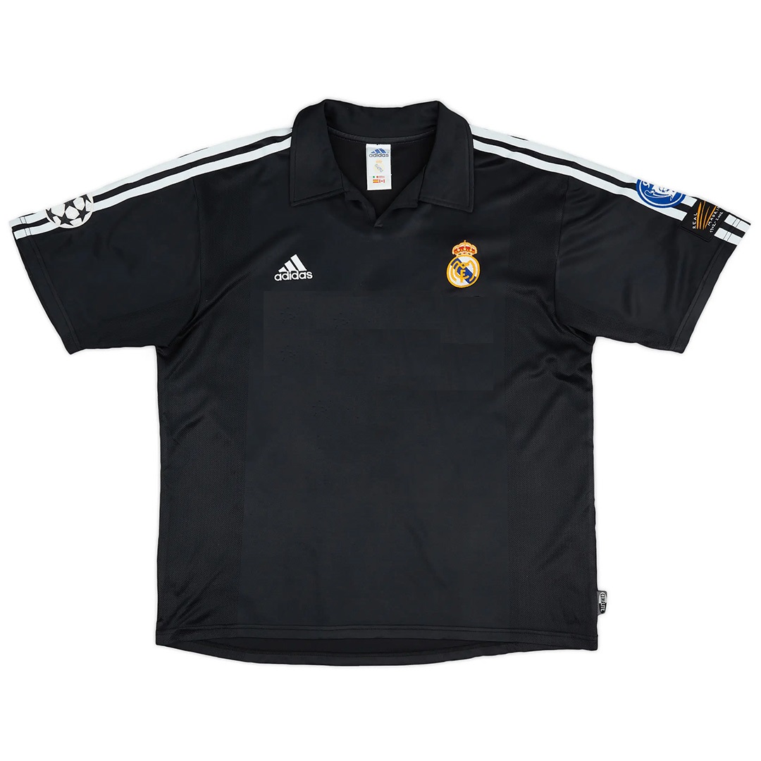 Zidane #5 Retro Real Madrid Centenary Away Jersey 2002/03 (back view)