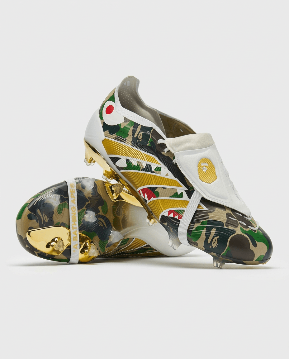 adidas Predator Elite Tongue x BAPE FG — premium football kit from Don's Jerseys